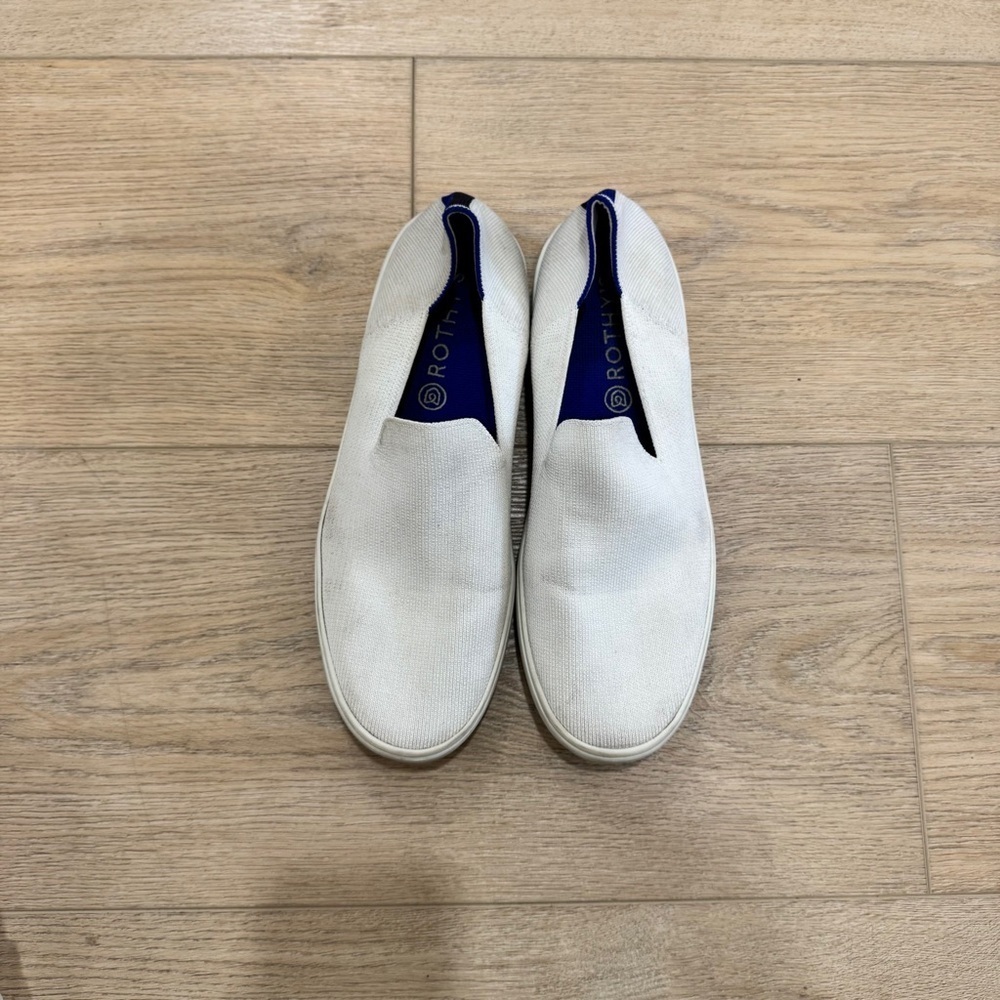 Rothys White Slip On Sneakers Size 11
